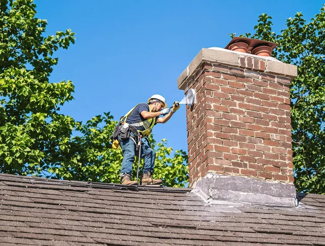 Manchester Chimney Sweep performing an inspection with advanced tools in Manchester, CT