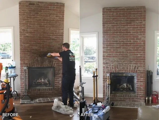 Finished chimney sweeping service by Manchester Chimney Sweep in Manchester, CT