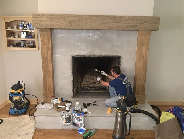 Detailed creosote removal process by Manchester Chimney Sweep in Manchester, CT