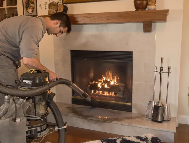 Routine fireplace upkeep by Manchester Chimney Sweep in Manchester, CT