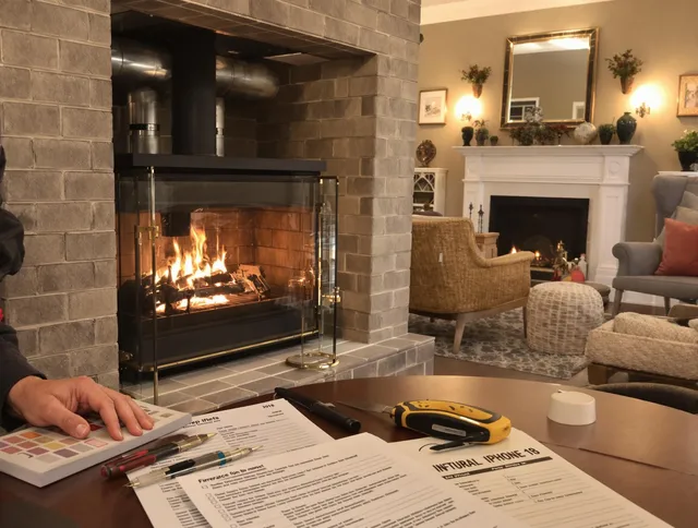 Manchester Chimney Sweep verifying fireplace safety measures in Manchester, CT