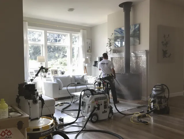 Soot removal service by Manchester Chimney Sweep for a fireplace in Manchester, CT